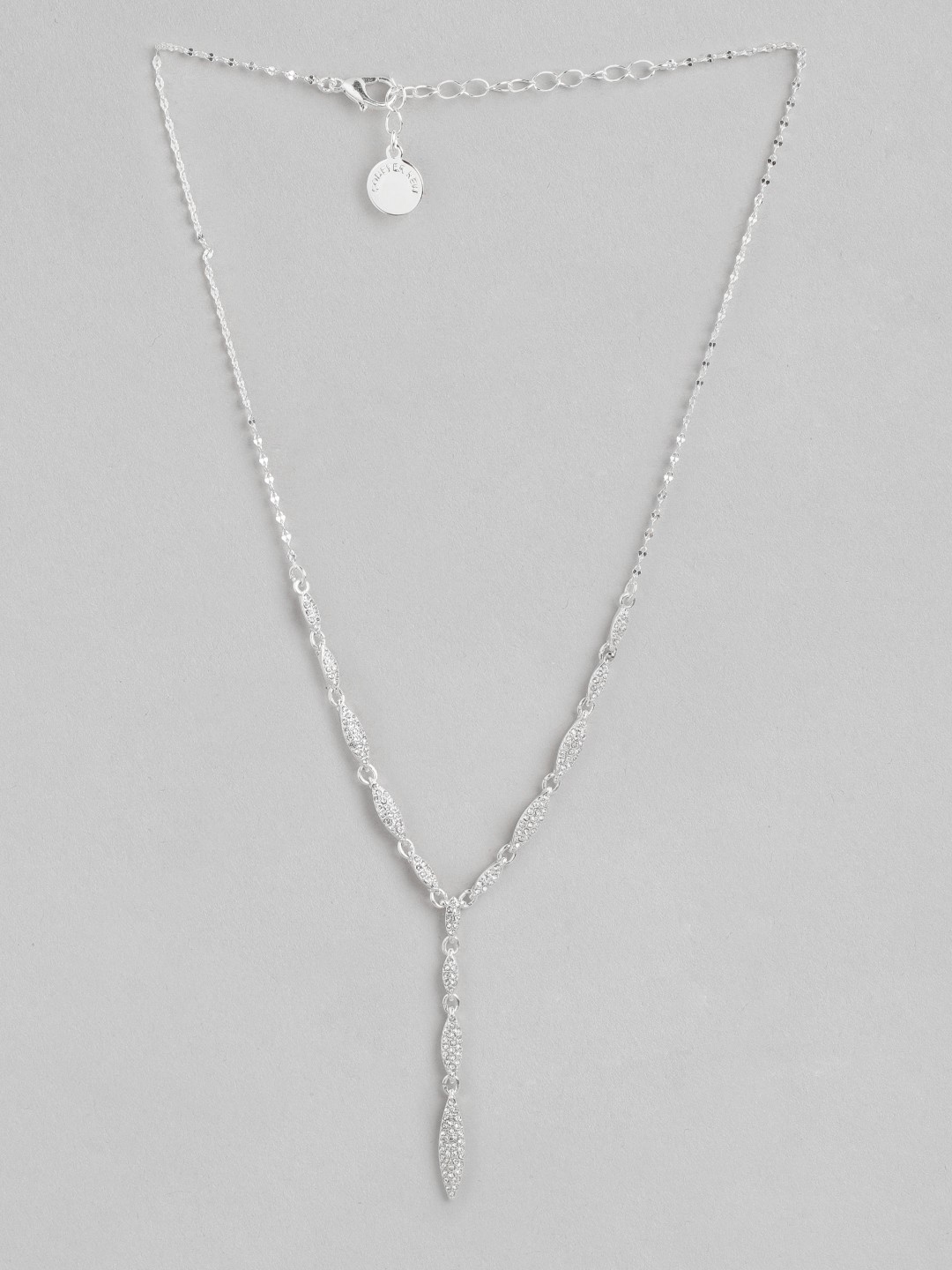 

Forever New Silver-Toned Stone-Studded Necklace