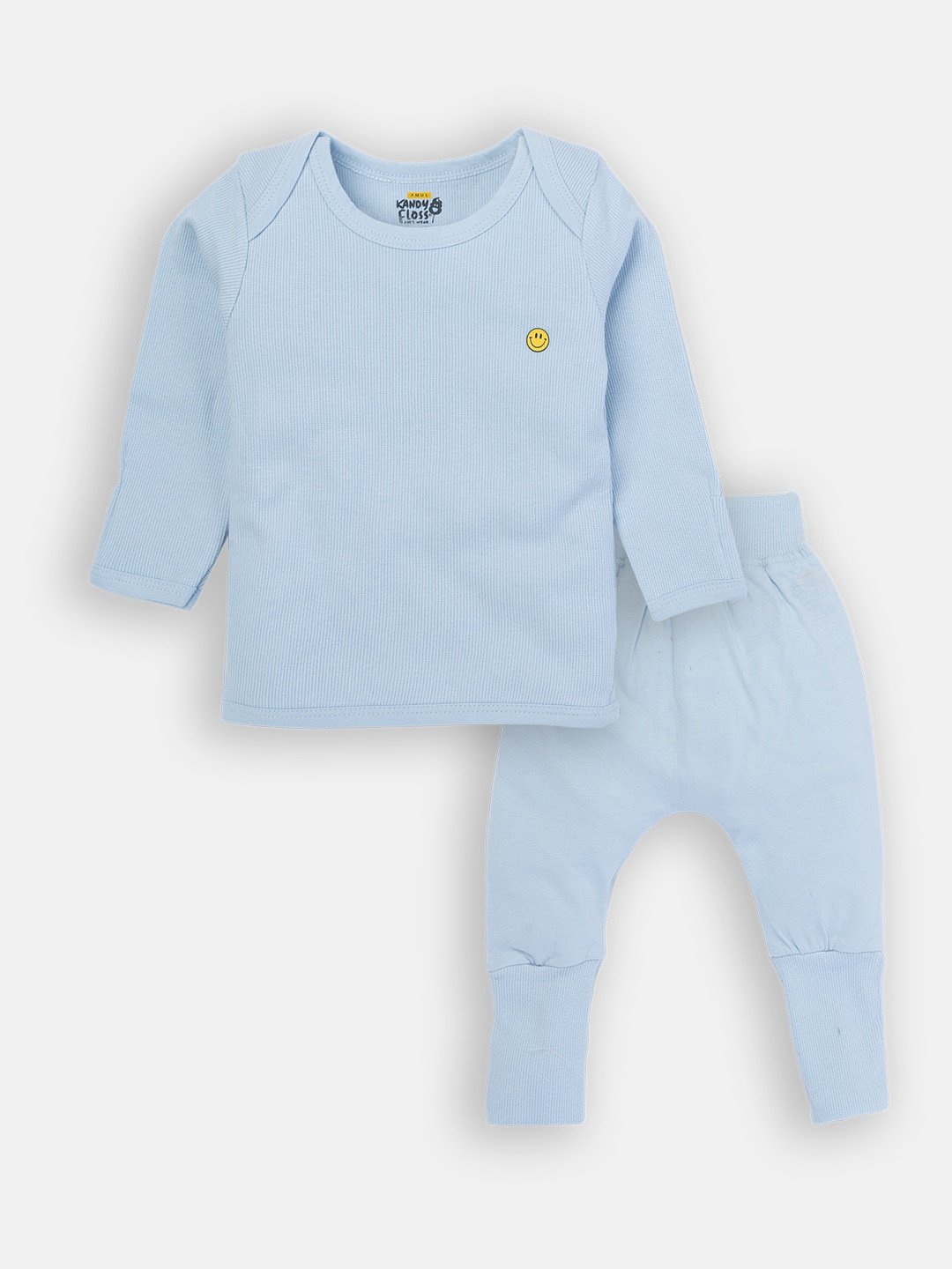 

AMUL Kandyfloss Unisex Kids Blue Cotton T-shirt with Pyjamas