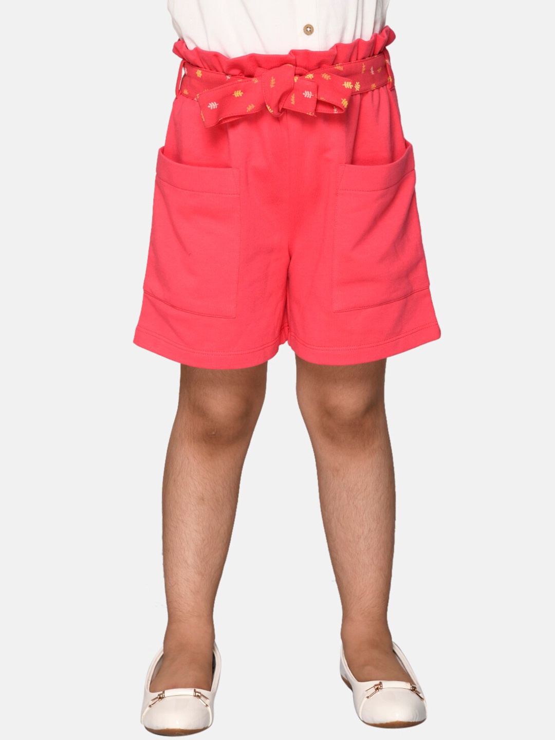 

SPUNKIES Girls Red Antimicrobial Technology Shorts