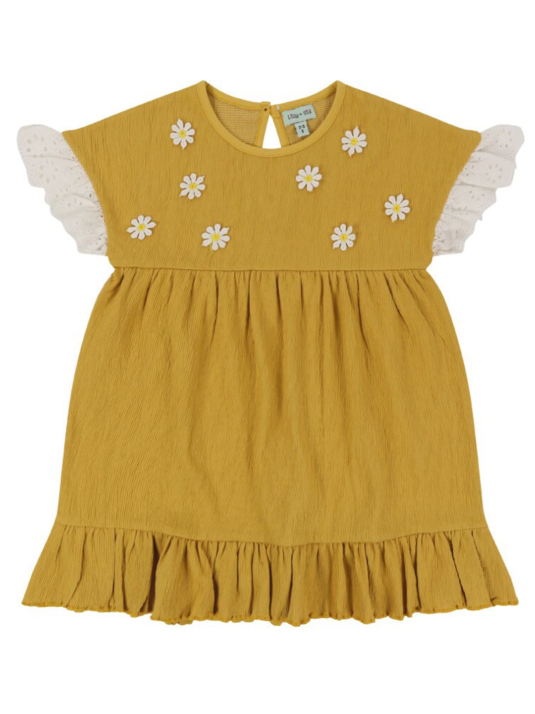 

Lilly and Sid Girls Yellow Fit & Flare Dress