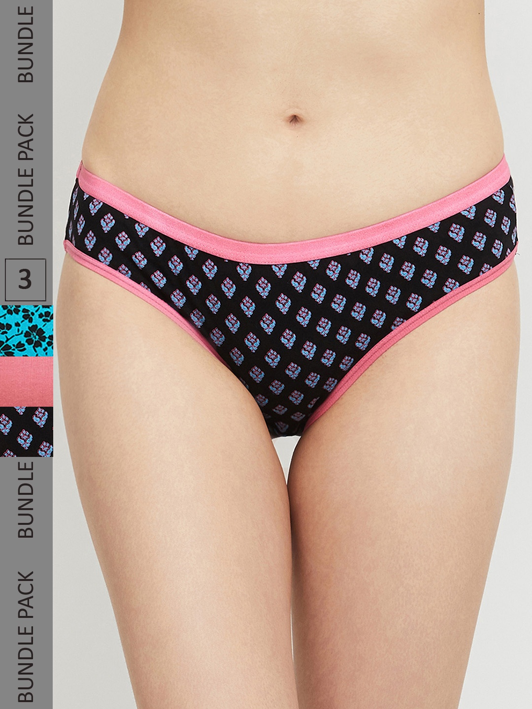 

max Women Pack Of 3 Printed Cotton Hipster Briefs-NOOSSU22LH07FUCHSIA, Fuchsia