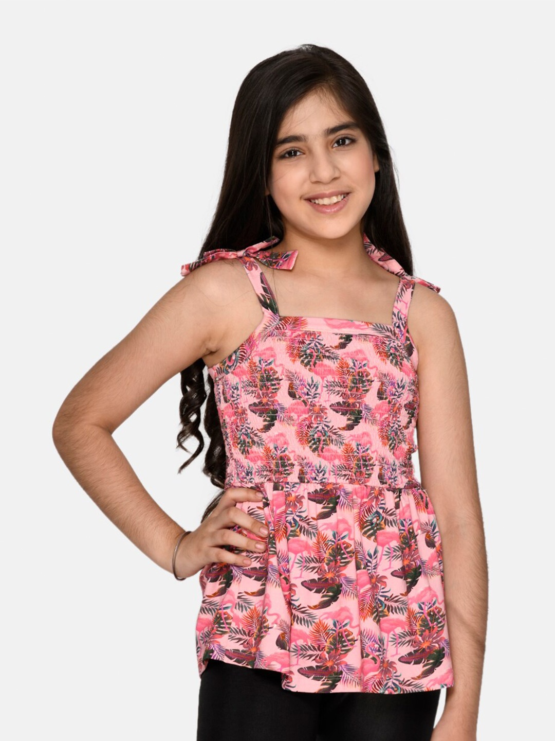 

SPUNKIES Pink Print Organic Cotton Top