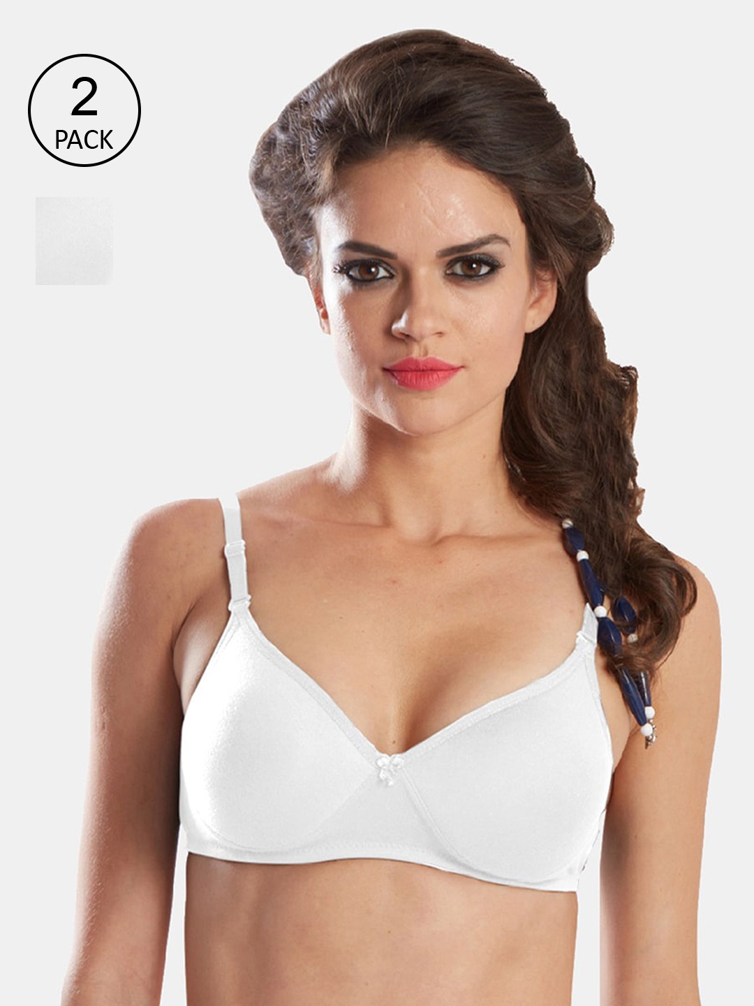 

Sonari White Pack of 2 Bra Lightly Padded