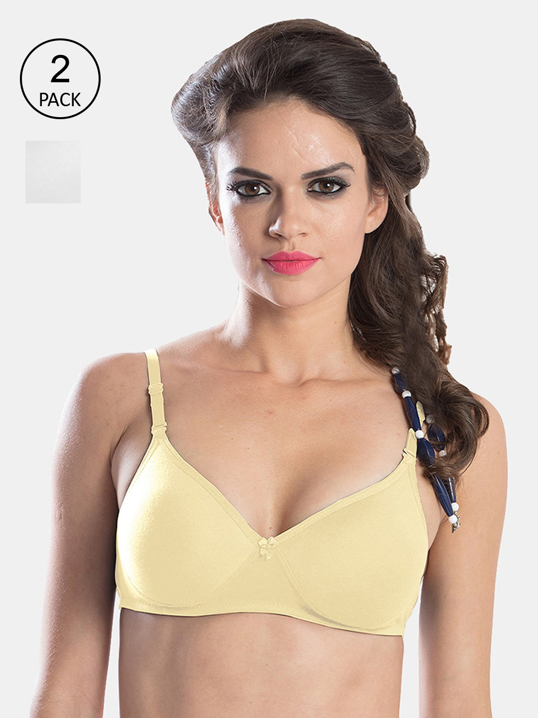 

Sonari Set of 2 White & Beige Lightly Padded Bra