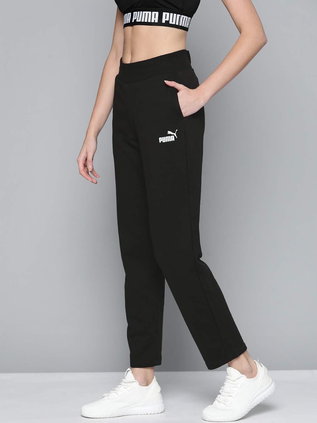 

Puma Women Black Solid Track Pants