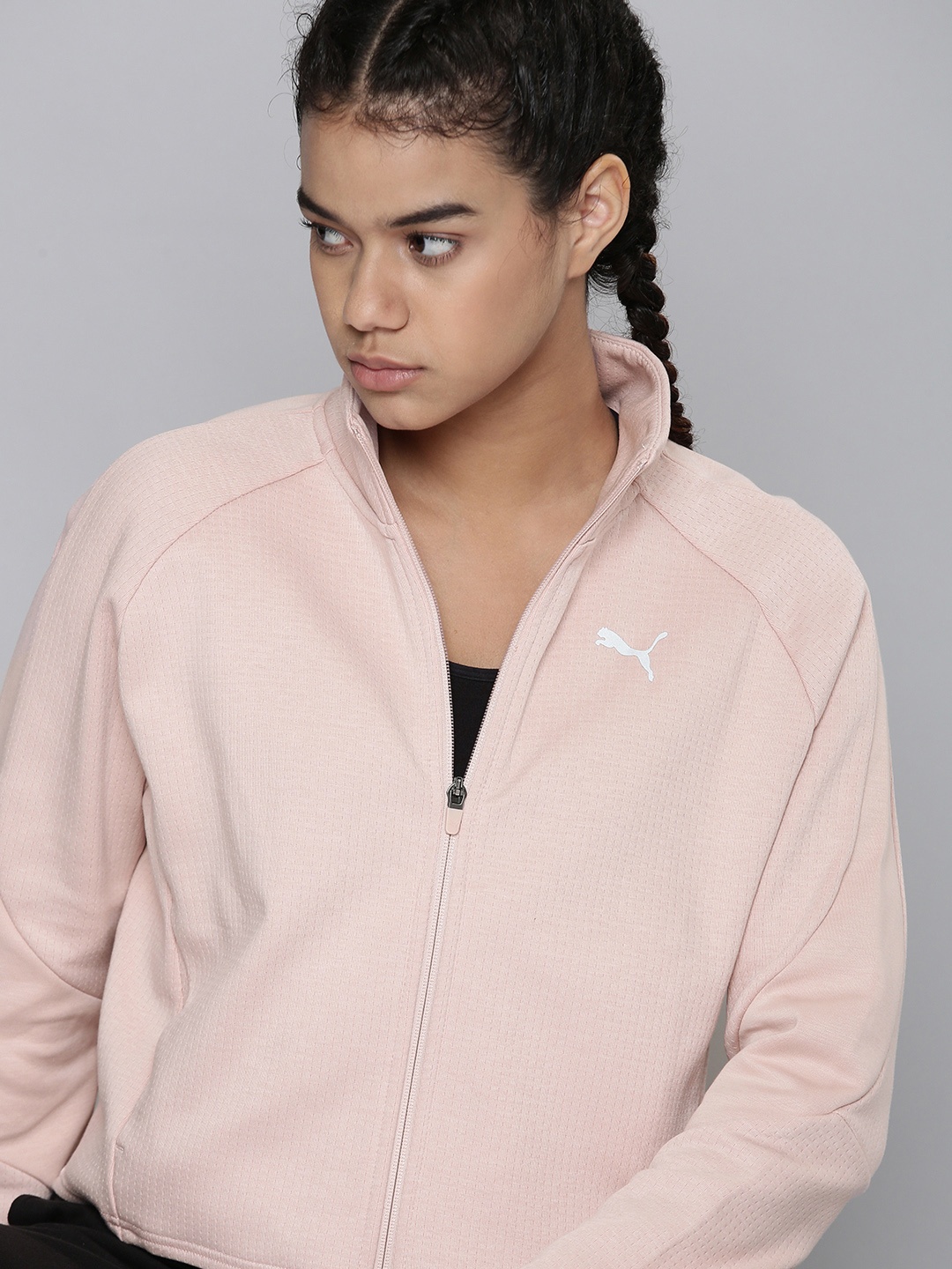 

Puma Women Relaxed Fit Evostriped Outdoor dryCELL Sporty Jacket, Pink