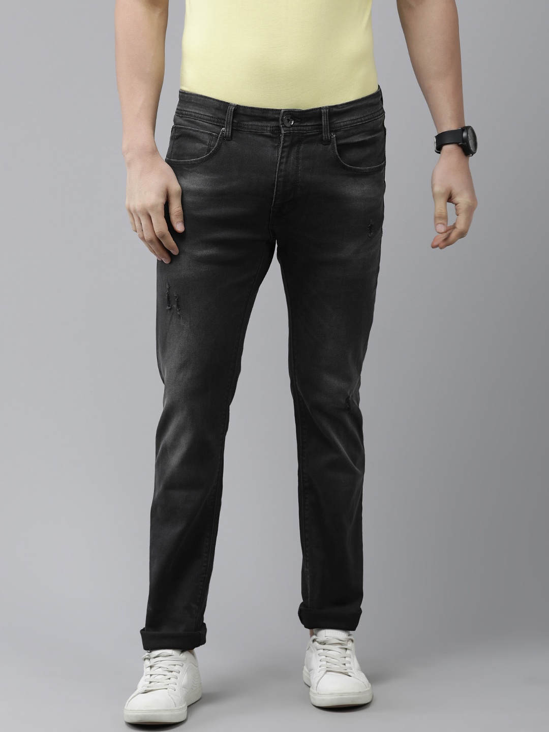 

Pepe Jeans Men Black Vapour Slim Fit Light Fade Stretchable Jeans