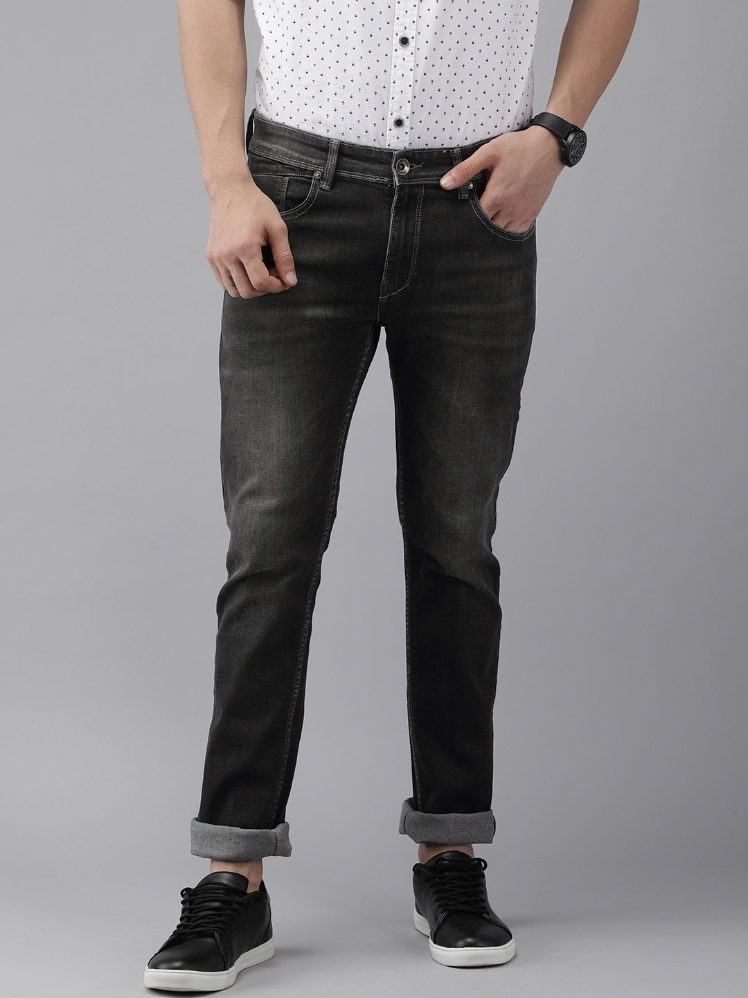

Pepe Jeans Men Black Vapour Slim Fit Light Fade Stretchable Jeans