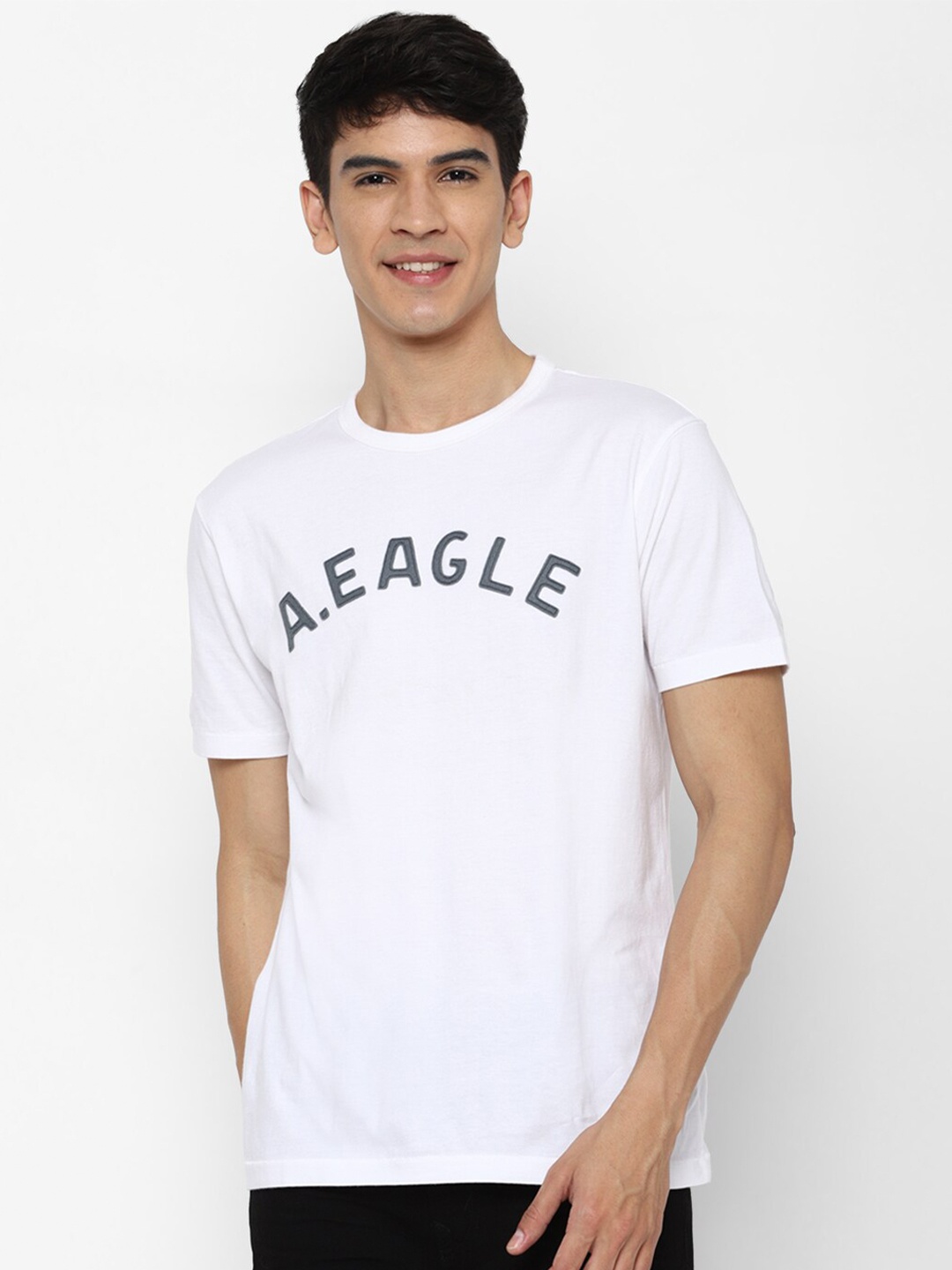

AMERICAN EAGLE OUTFITTERS Men White Typography Printed T-shirt