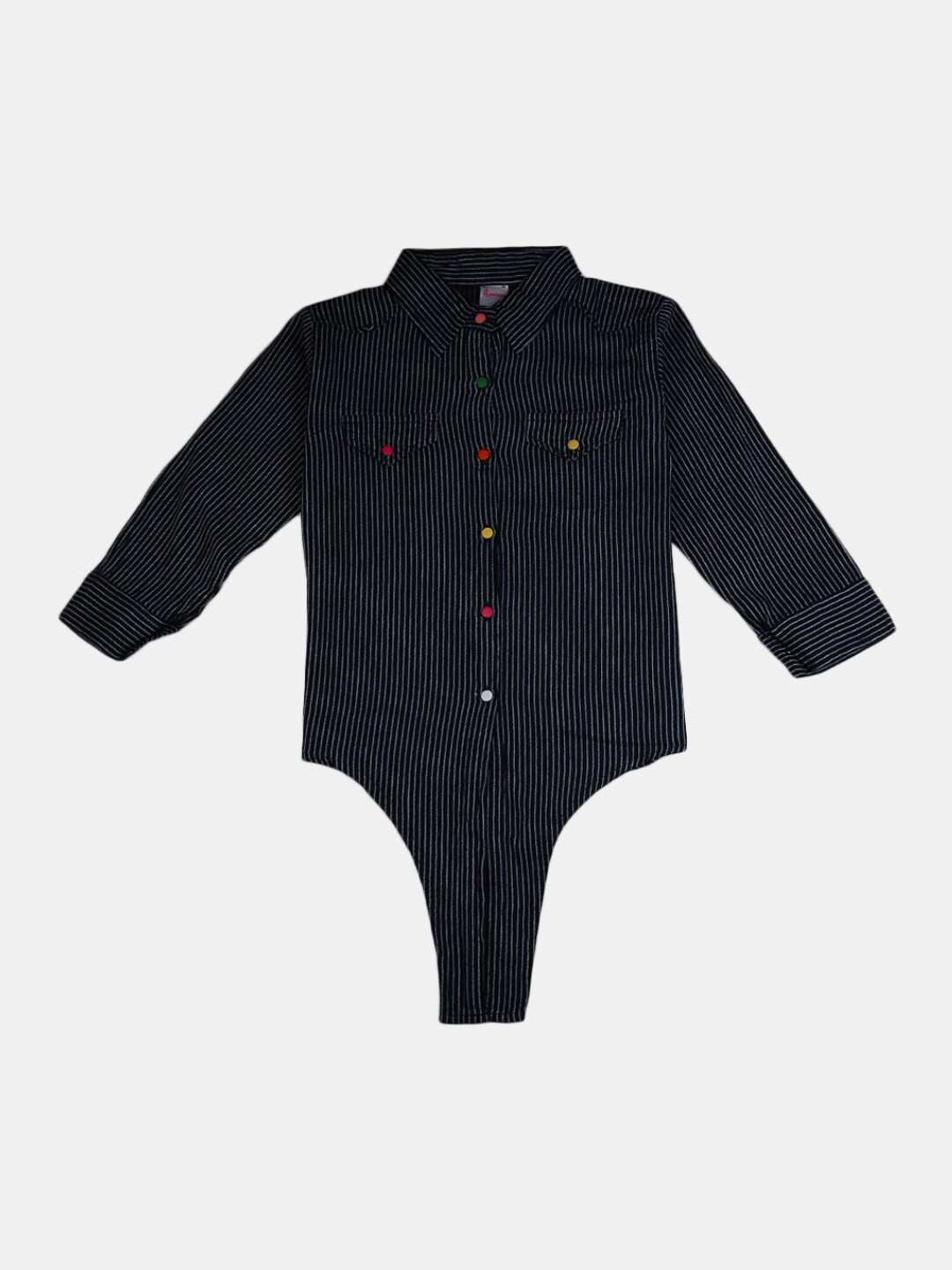 

V-Mart Girls Navy Blue Print Shirt Style Top