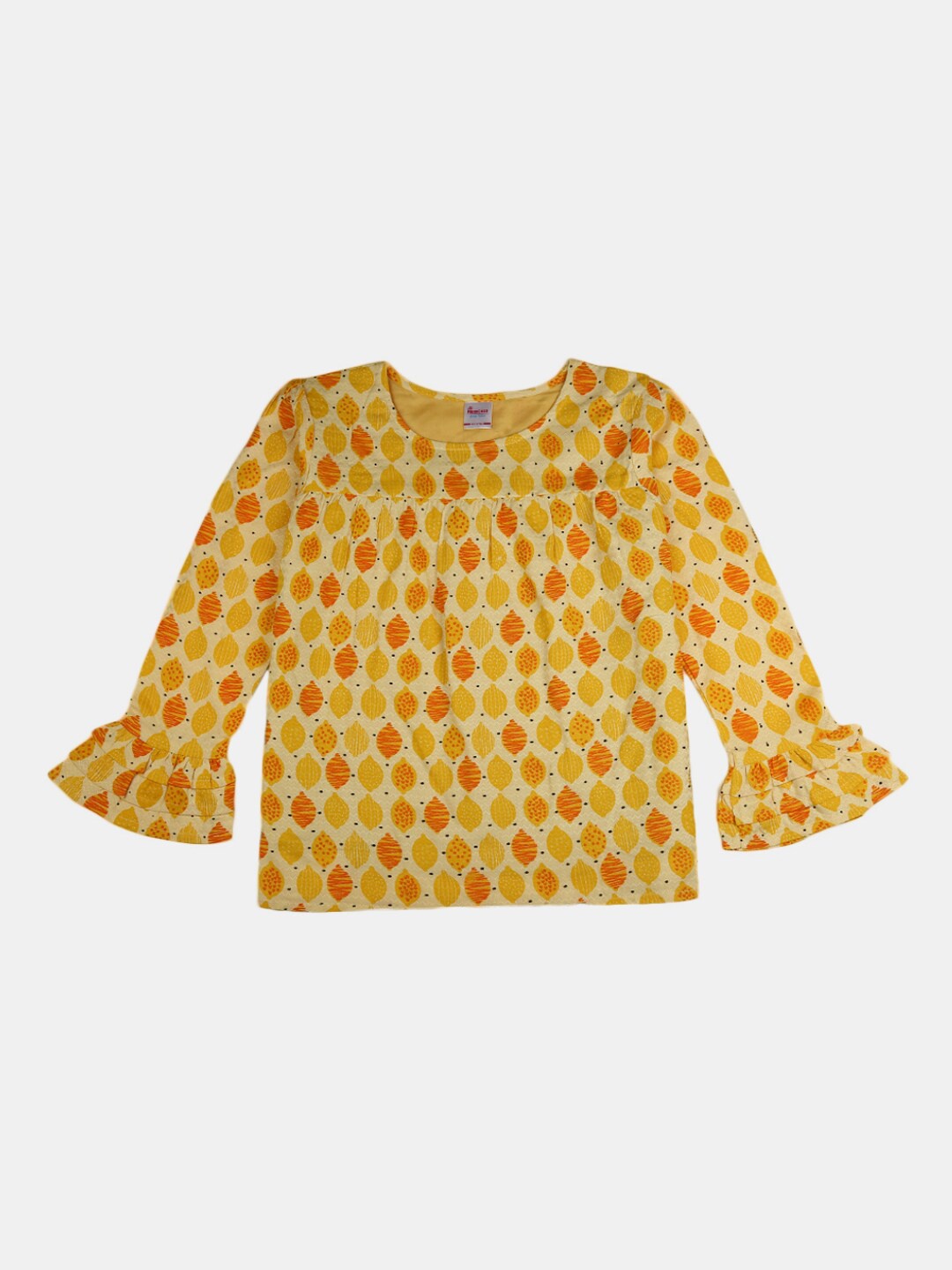 

V-Mart Yellow Floral Print Top