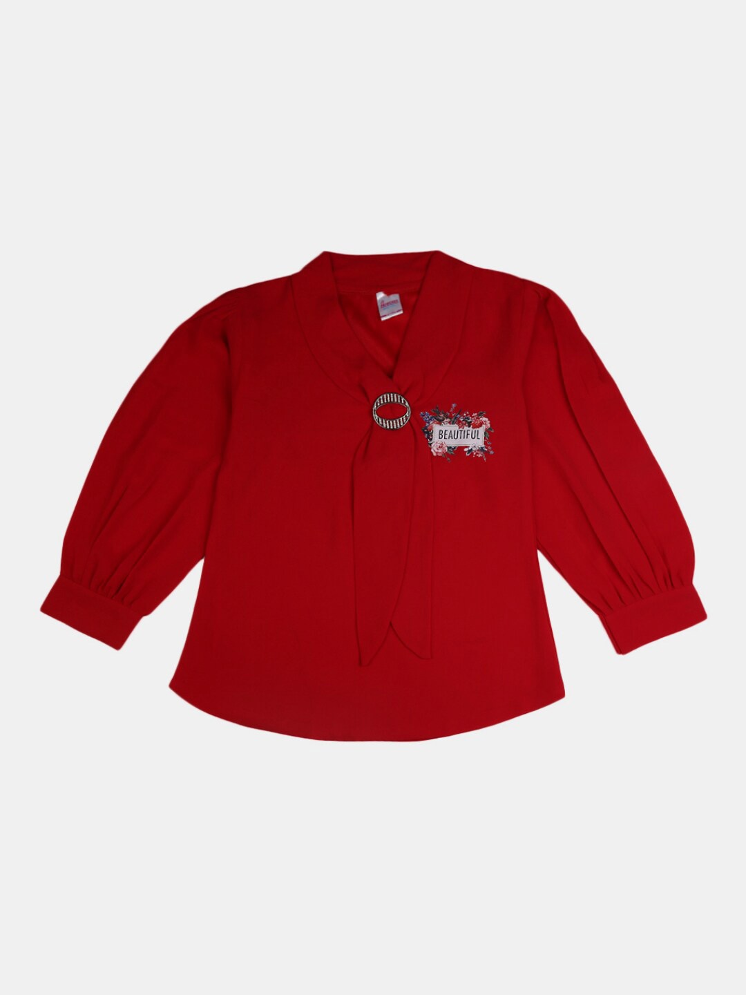 

V-Mart Kids Red Shirt Style Cotton Top