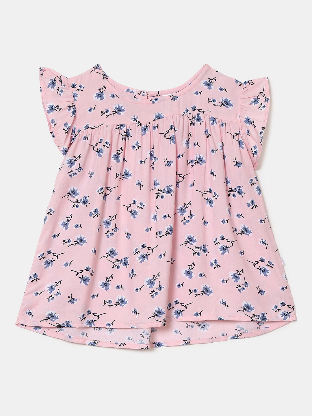 

V-Mart Girls Pink Floral Print Top