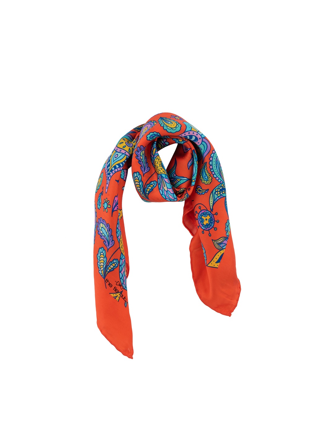 

The Tie Hub Men Red & Blue Printed Scarf