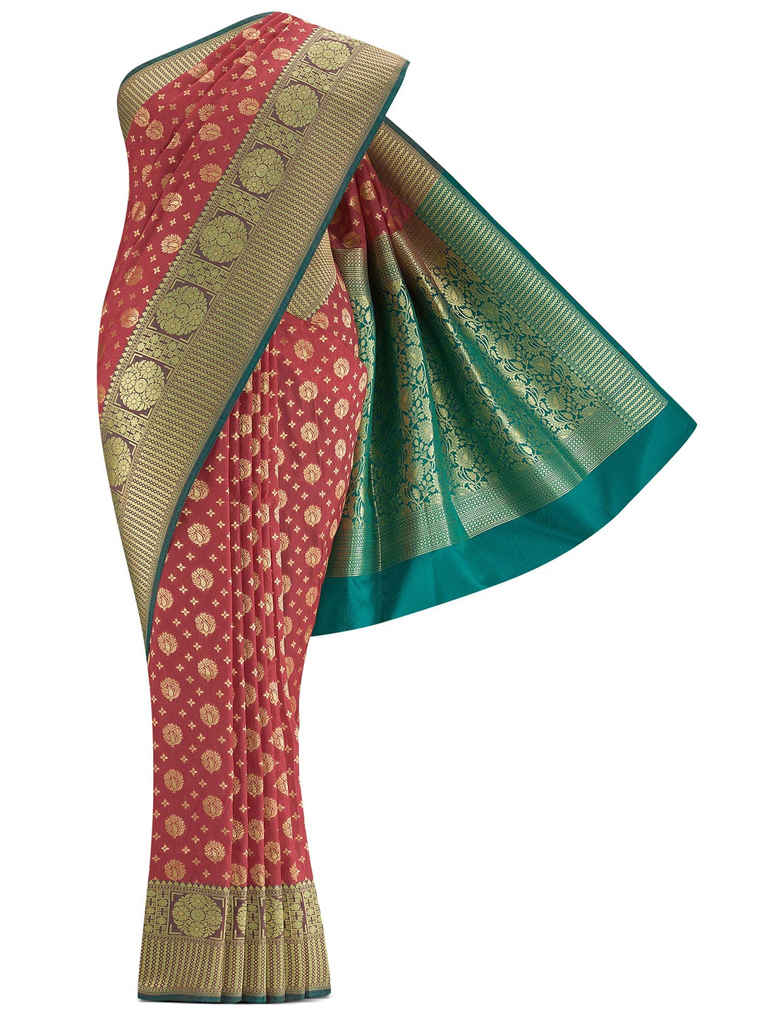 

Nalli Next Women Red Woven Design Art Silk Banarasi Saree