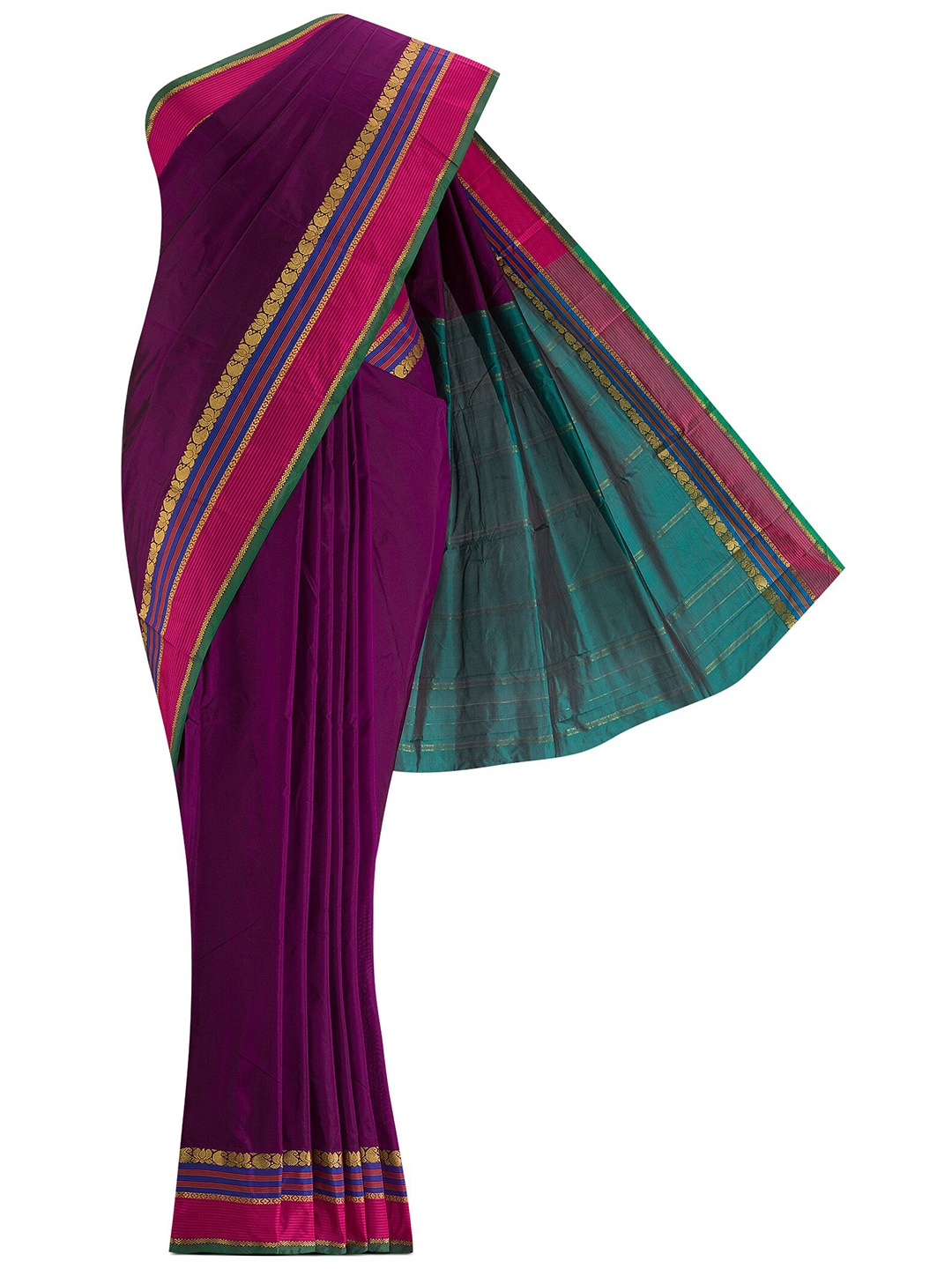 

Nalli Next Purple & Green Art Silk Saree