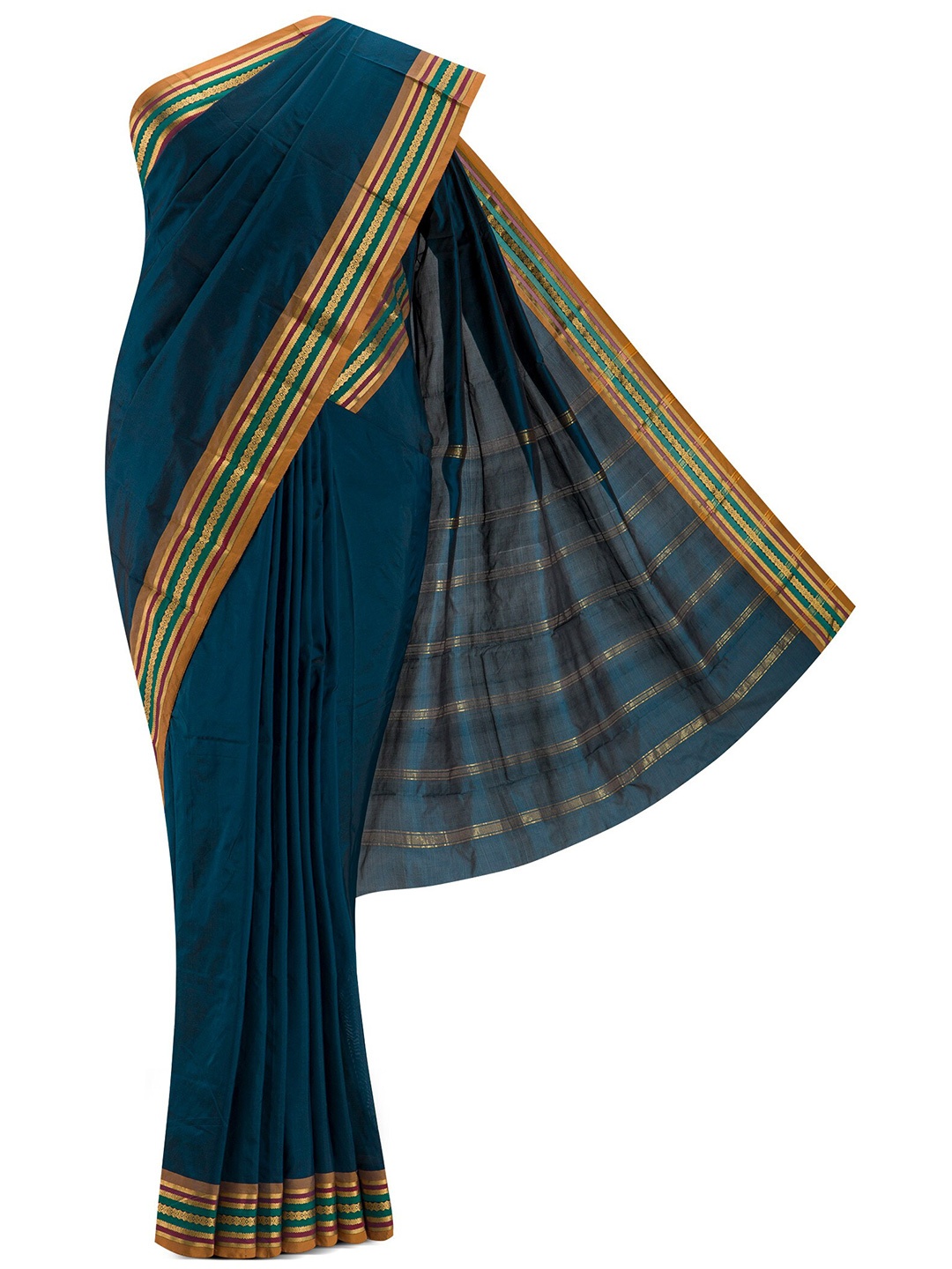 

Nalli Next Teal Zari Art Silk Saree