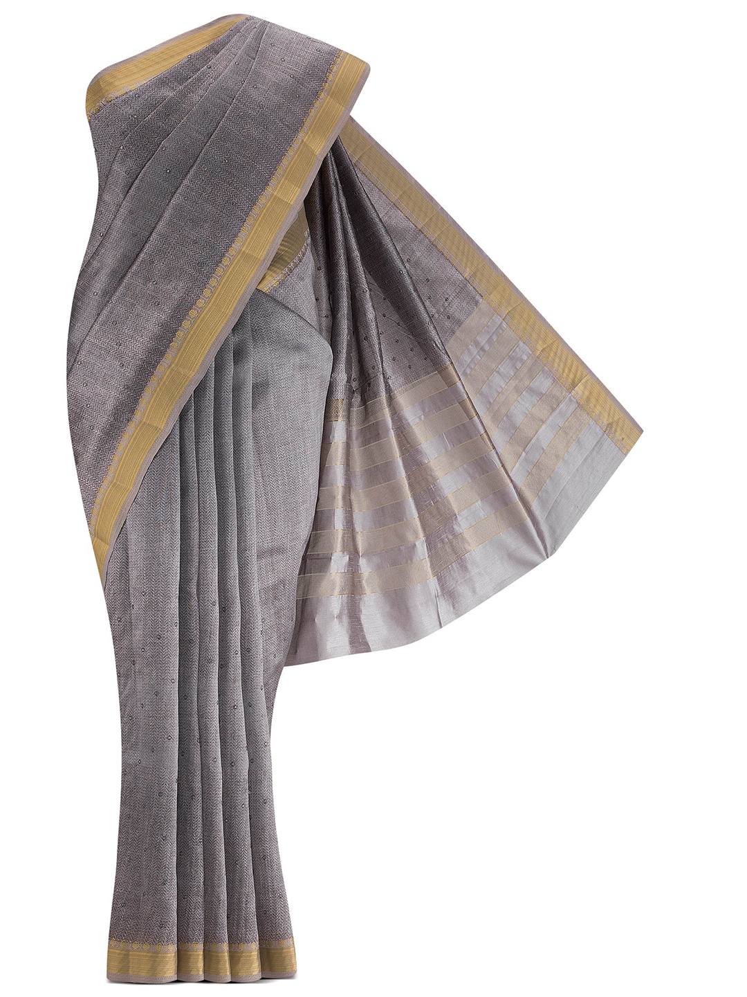 

Nalli Next Grey Woven Design Art Silk Saree