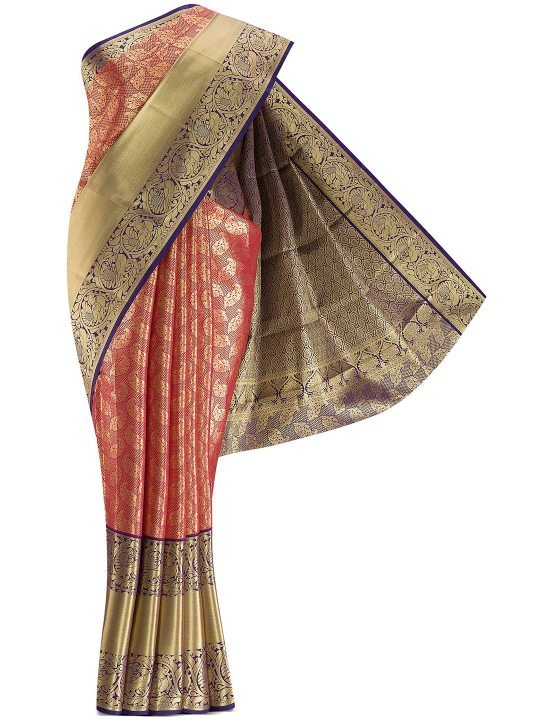 

Nalli Next Pink Woven Design Art Silk Saree