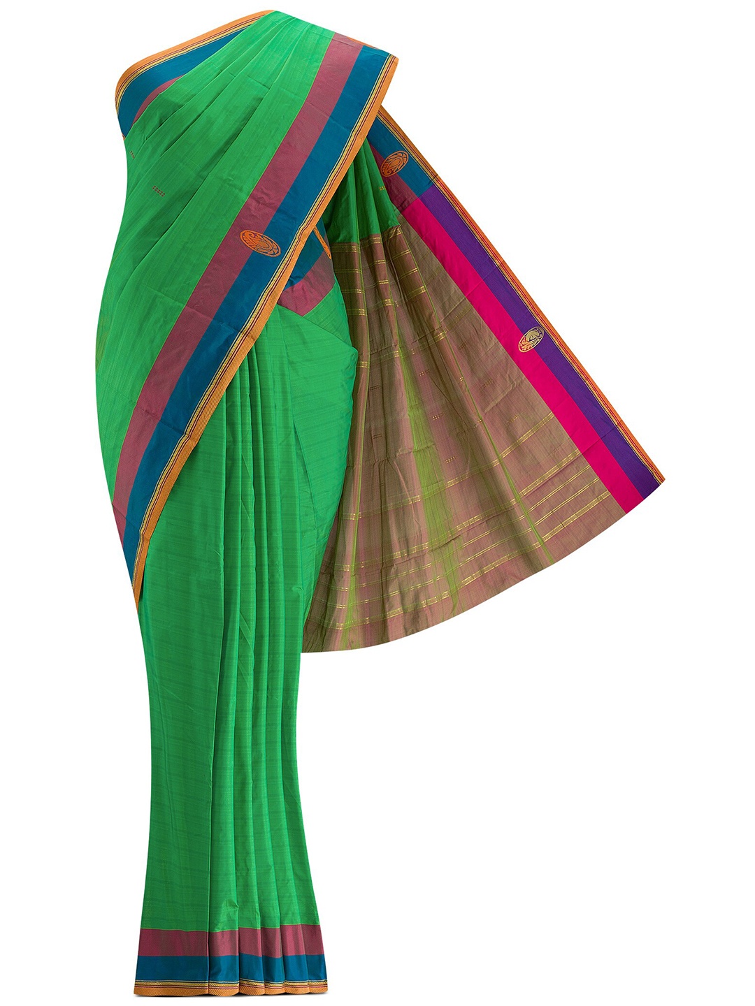 

Nalli Next Woman Green Woven Design Art Silk Saree