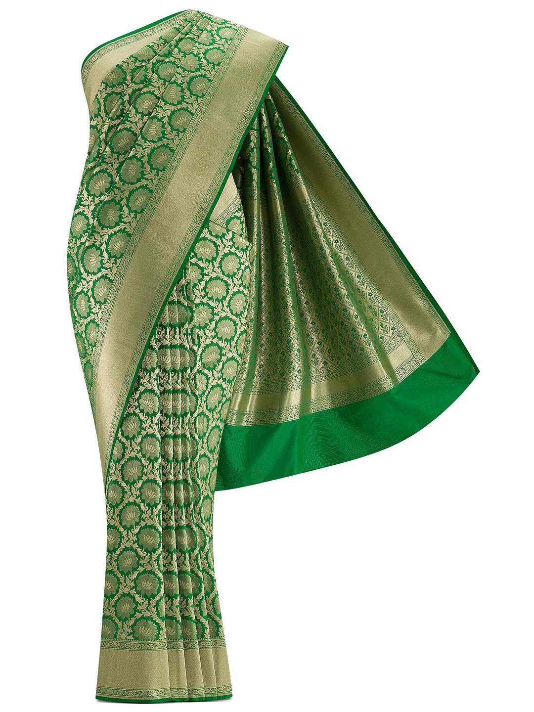 

Nalli Next Green Woven Design Art Silk Banarasi Saree