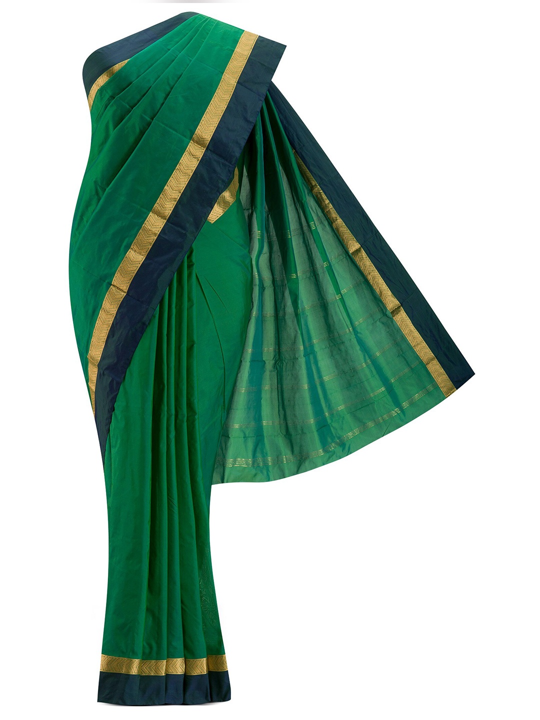 

Nalli Next Green & Navy Blue Art Silk Saree