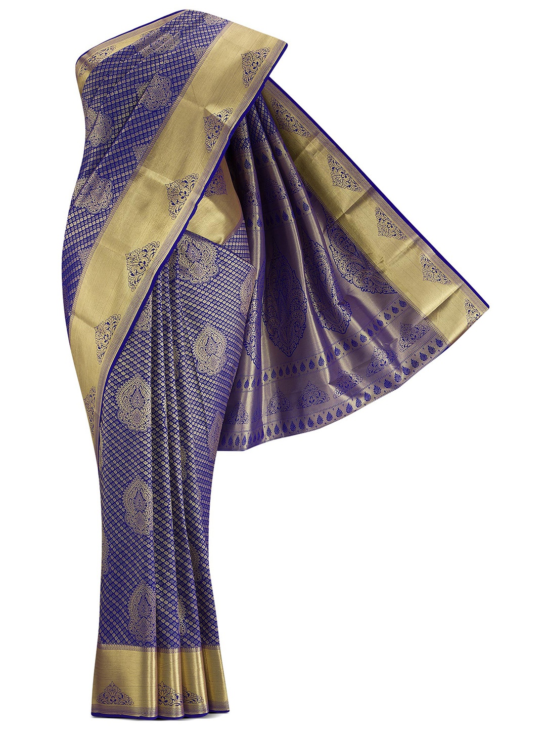 

Nalli Next Woman Blue Woven Design Art Silk Saree
