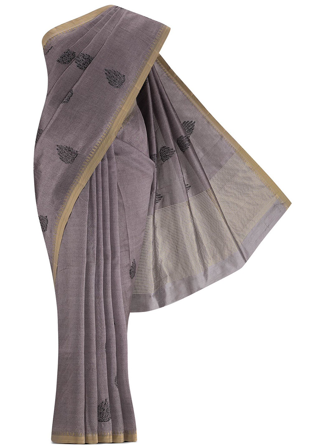 

Nalli Next Grey Ethnic Motifs Art Silk Saree