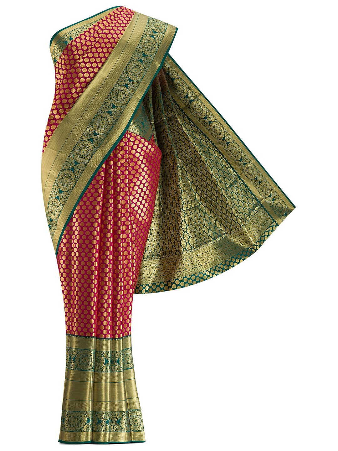 

Nalli Next Woman Pink Woven Design Art Silk Saree