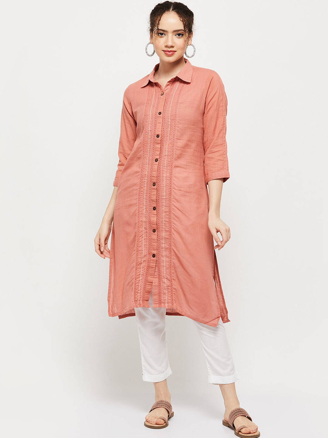 

max Women Pink Kurta