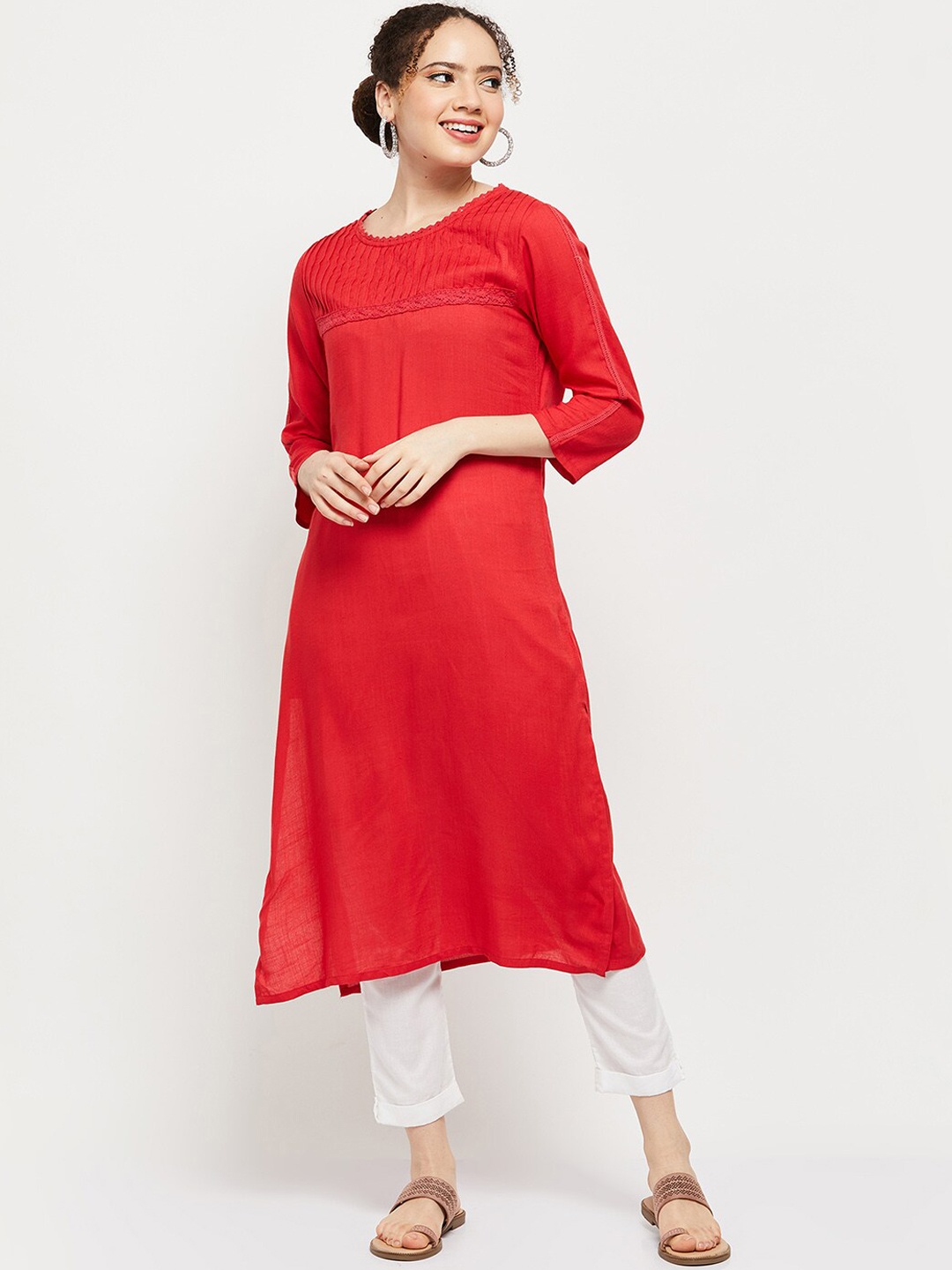 

max Women Fuchsia Kurta