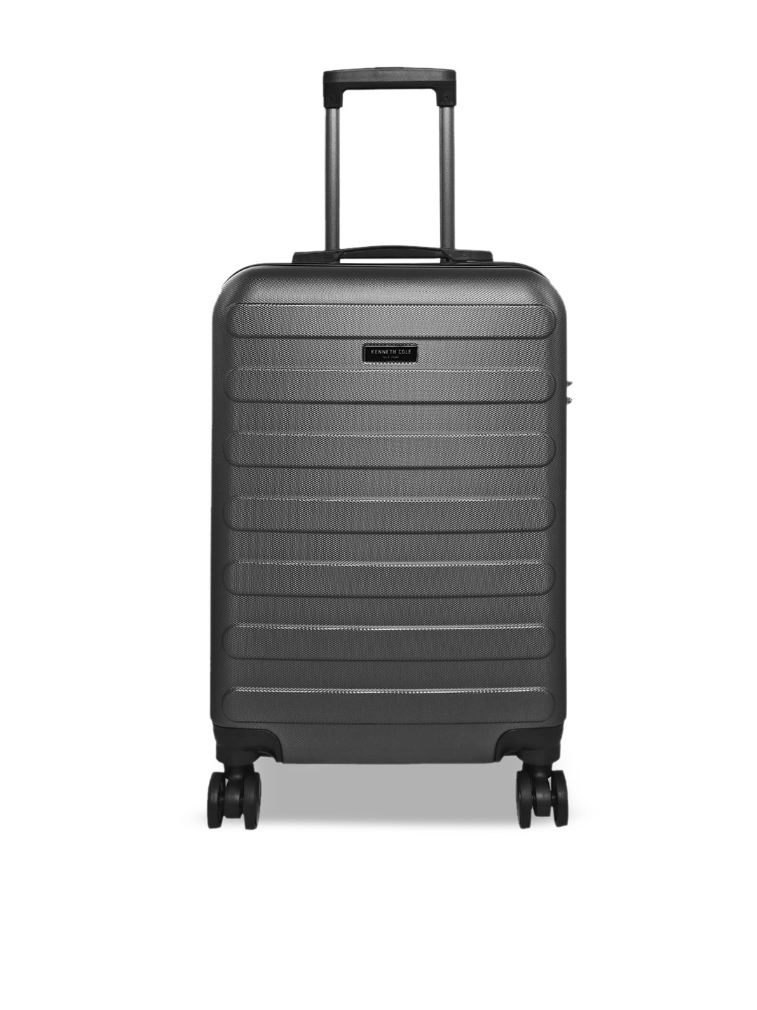 

Kenneth Cole Grey Textured Hard Sided Suitcase Trolley Bag