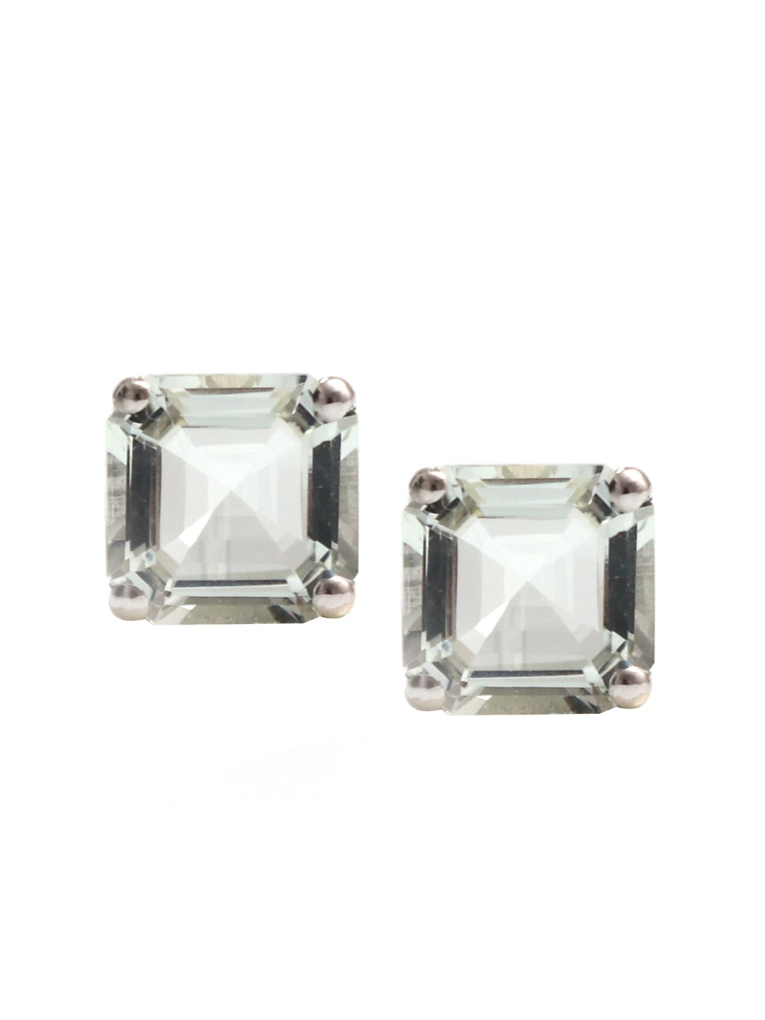 

HIFLYER JEWELS Silver-Toned Contemporary Studs Earrings