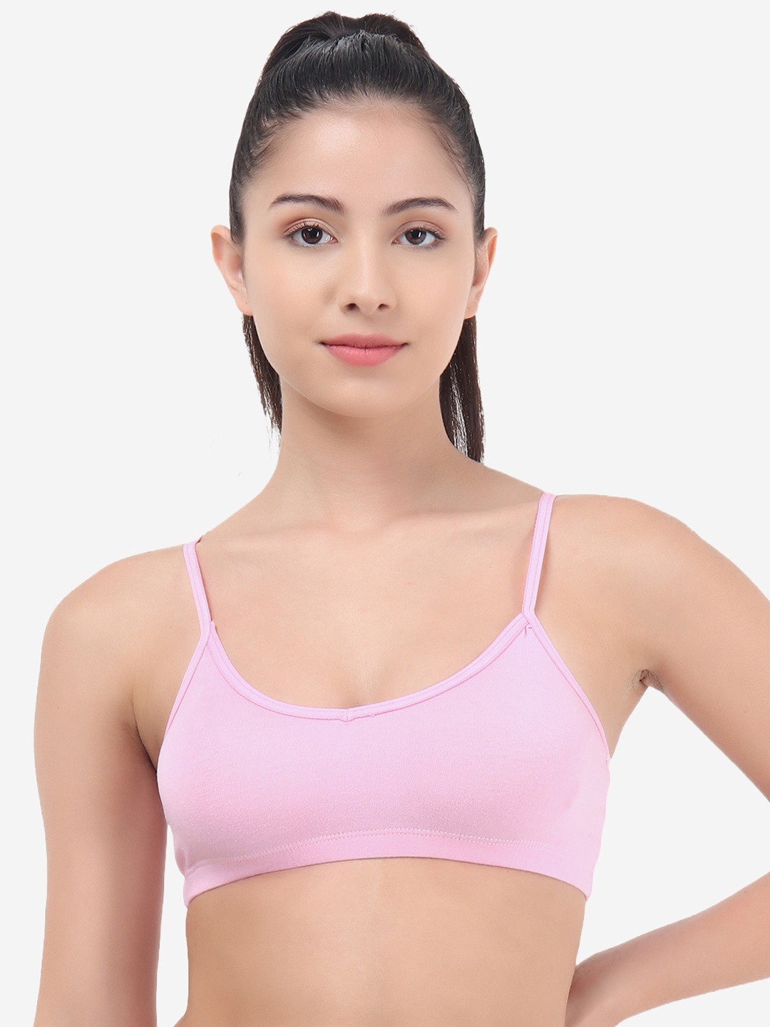 

Evalona Women Pink Non Padded & Non Wired Seamless Bra-ADEV-BBRA-LPK_XS-Pink