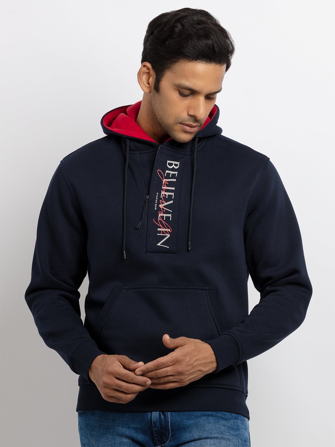 

Status Quo Men Navy Blue Sweatshirt