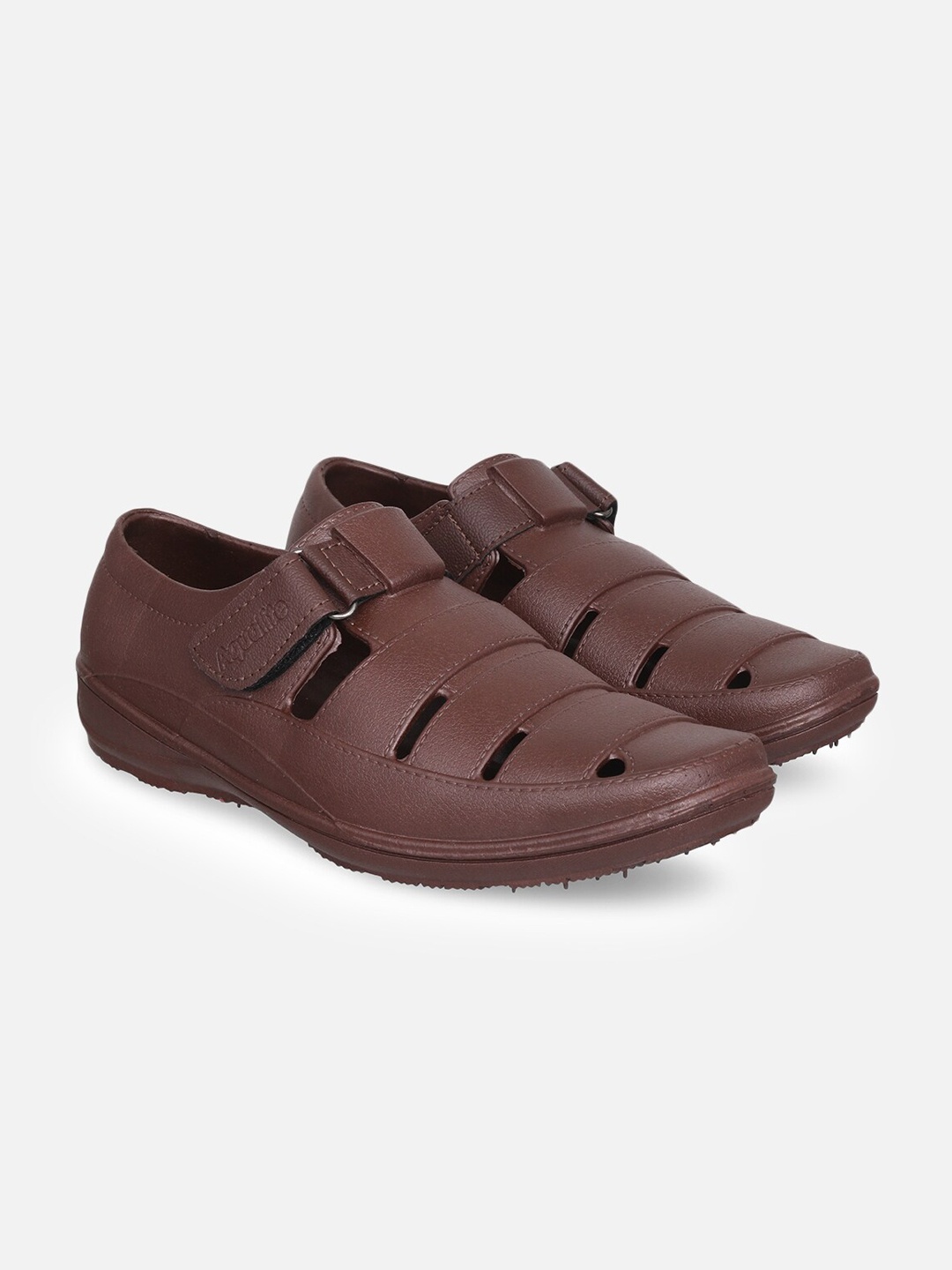 

Aqualite Men Brown Waterproof PVC Slip-On Sneakers