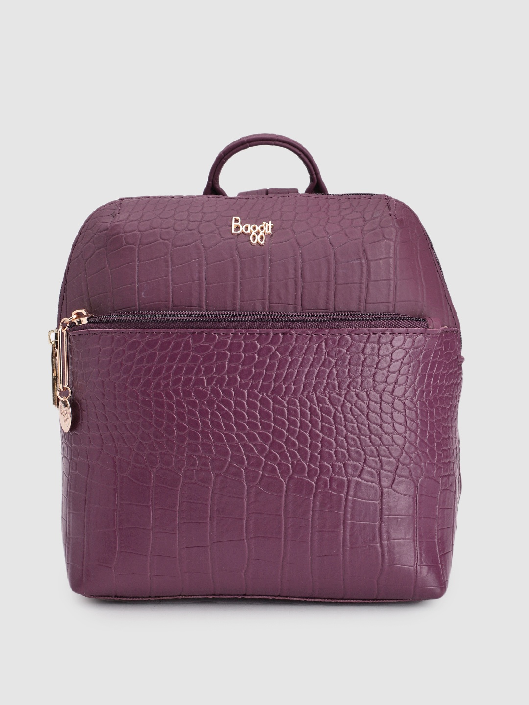 

Baggit Women Textured Backpack, Purple