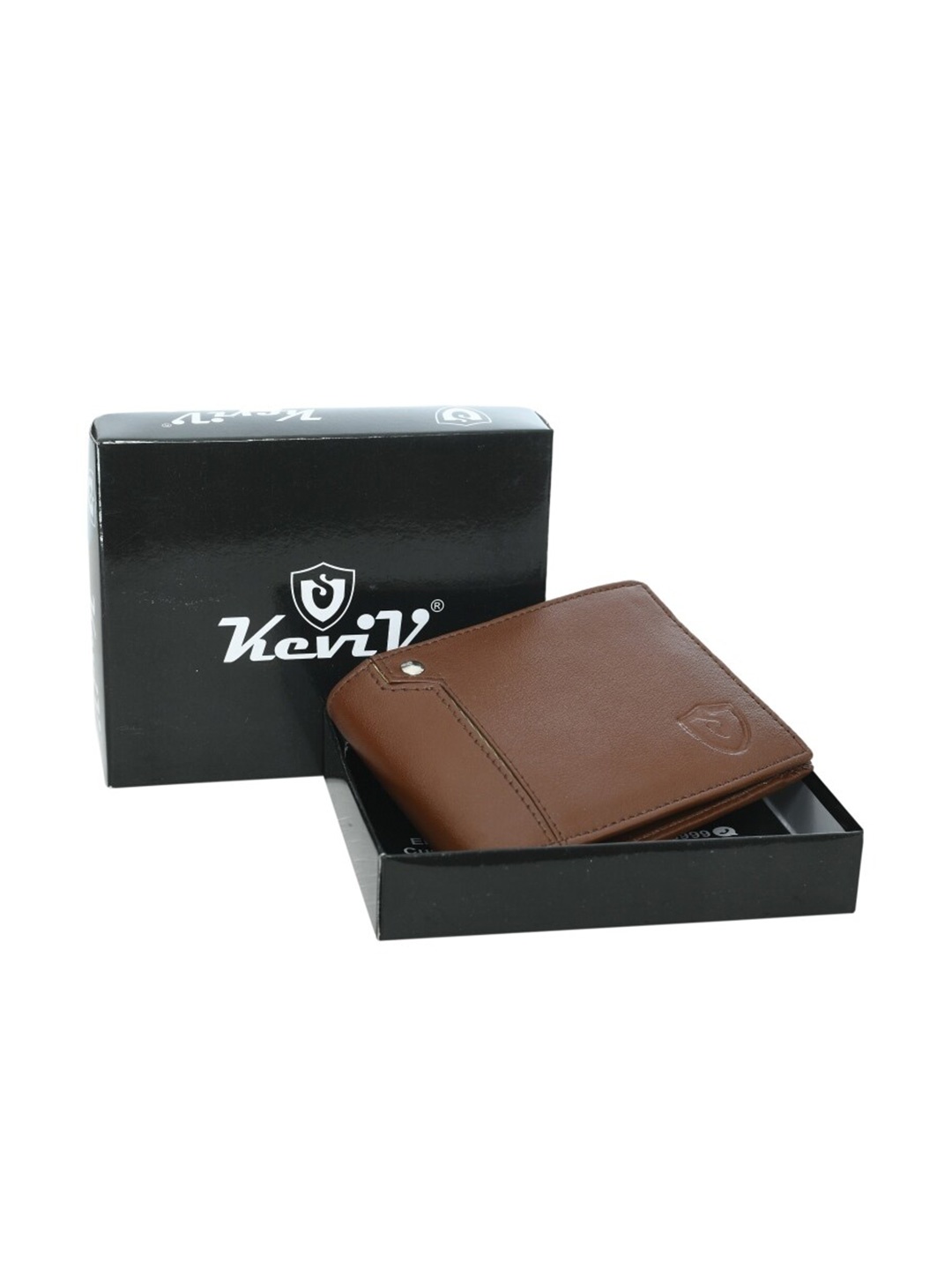 

Keviv Men Tan Leather Two Fold Wallet