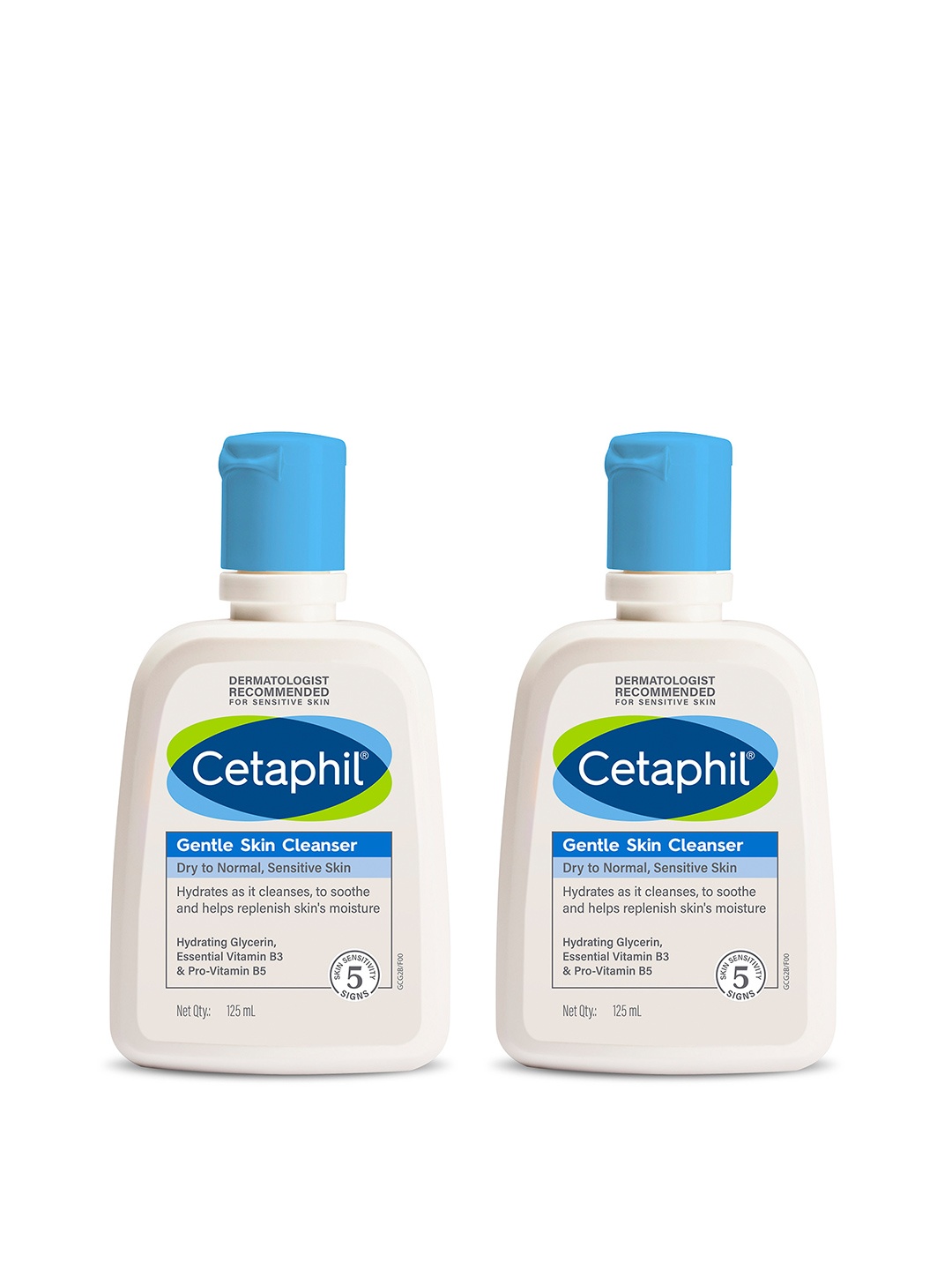 

Cetaphil Set of 2 Gentle Skin Cleanser - 125 ml each, White