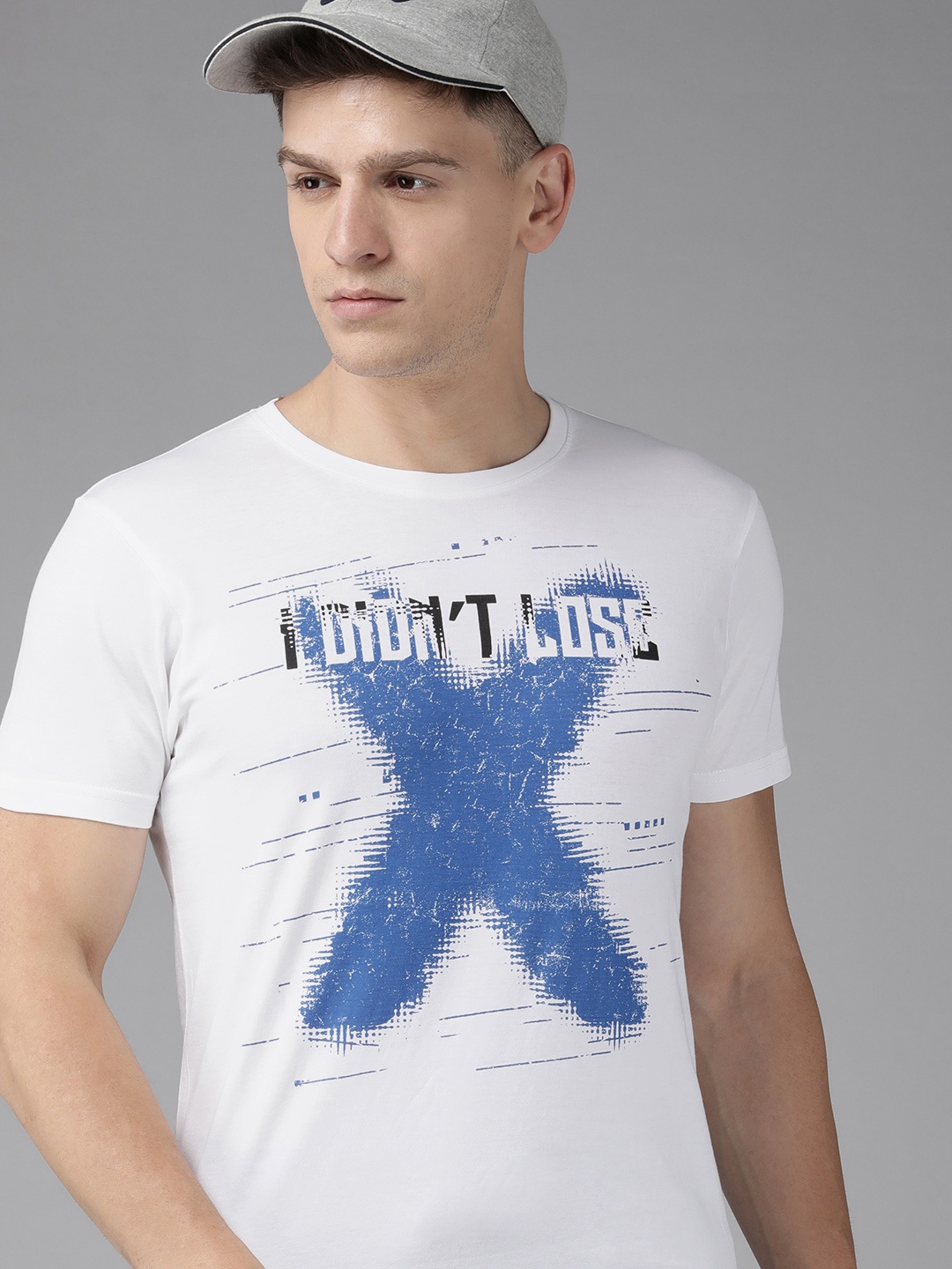 

Pepe Jeans Round Neck graphic Printed Pure Cotton Slim Fit T-shirt, White