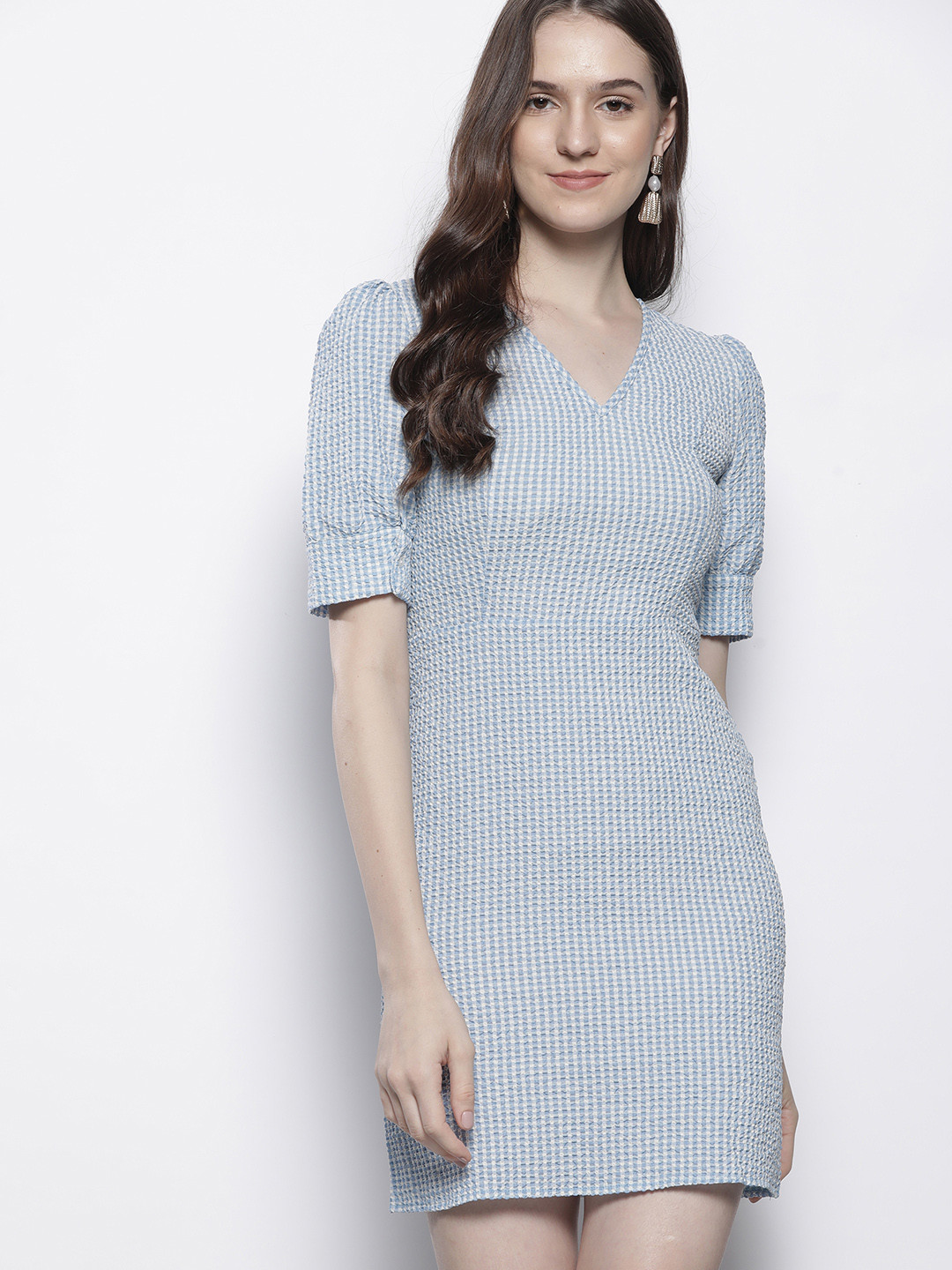 

Trendyol Blue & White Sheath Dress