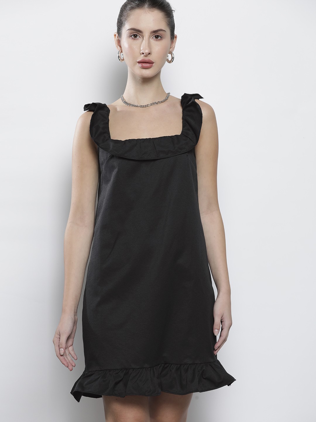 

Trendyol Women Black A-Line Dress