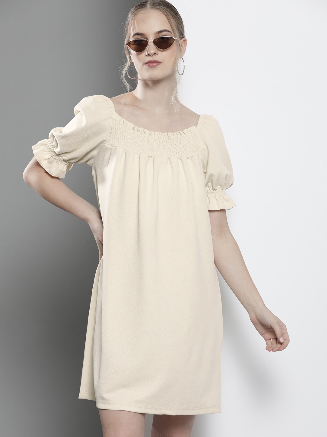 

Trendyol Beige A-Line Dress