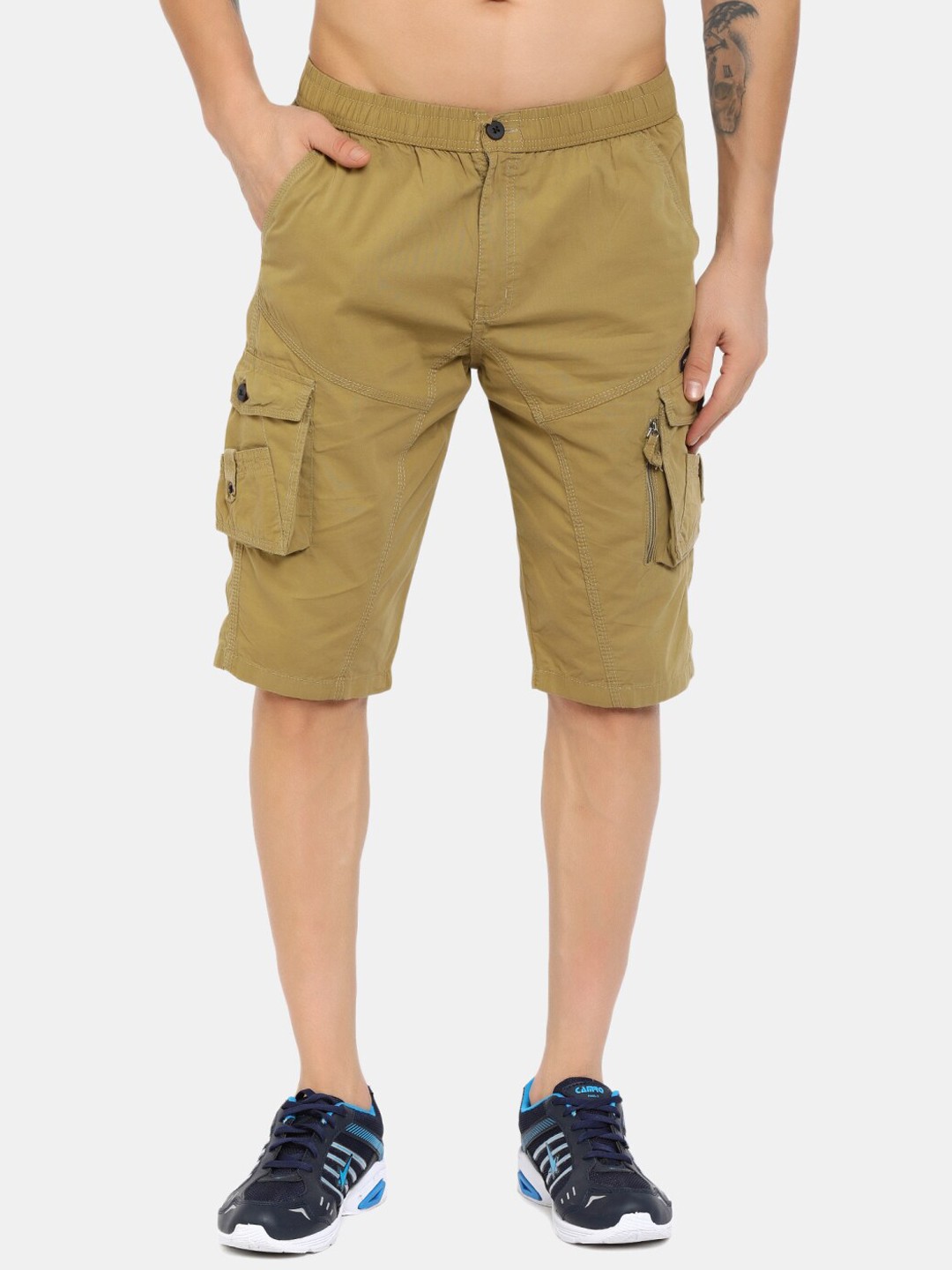 

V-Mart Men Khaki Cargo Shorts
