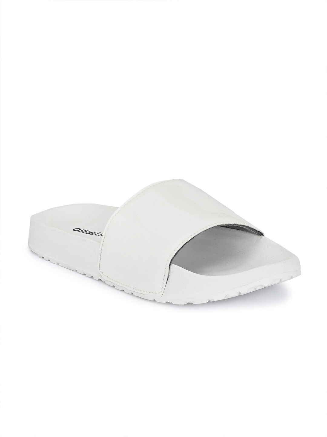 

OFF LIMITS Women White Solid Sliders