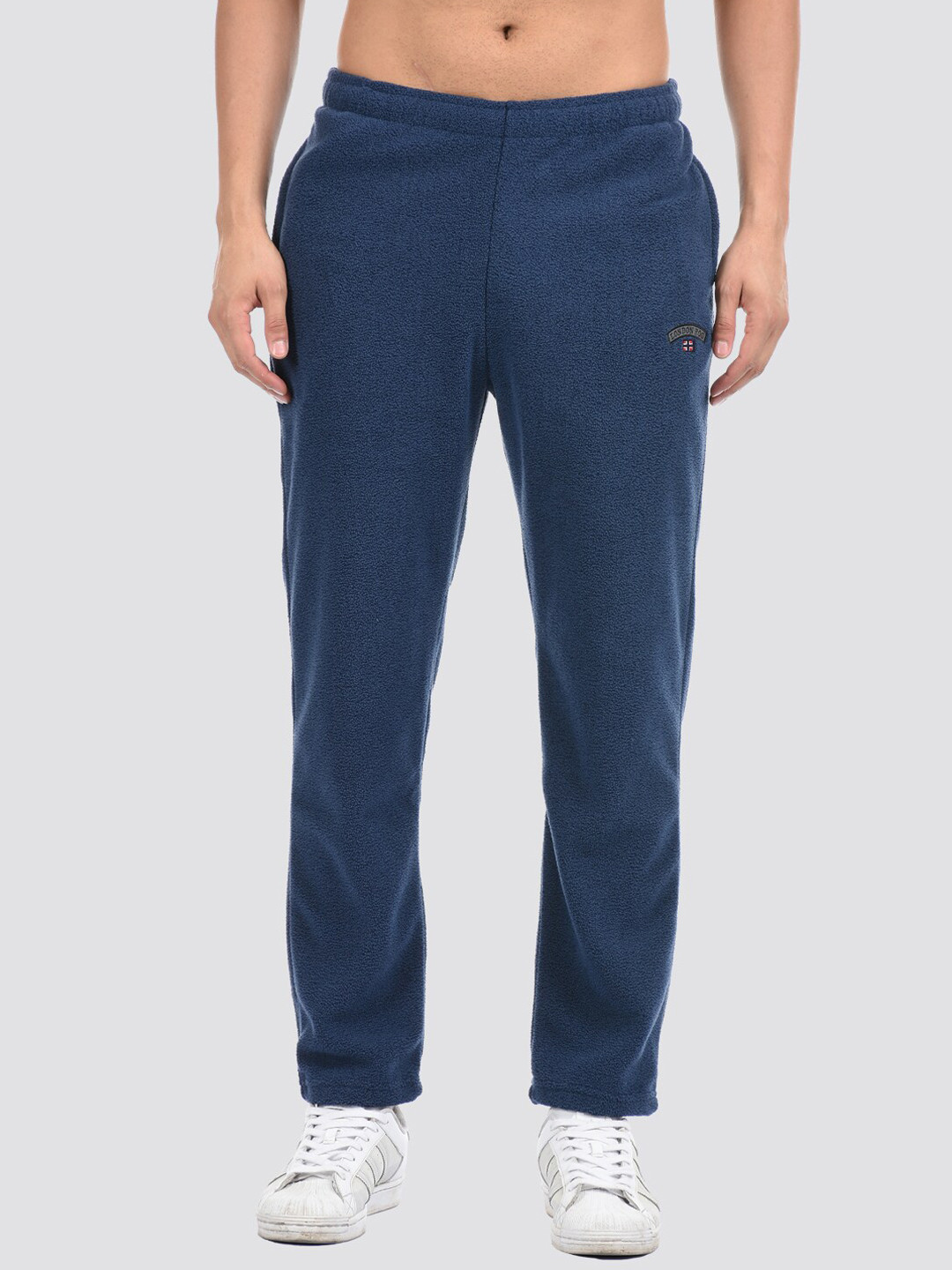

LONDON FOG Men Blue Solid Cotton Track Pants