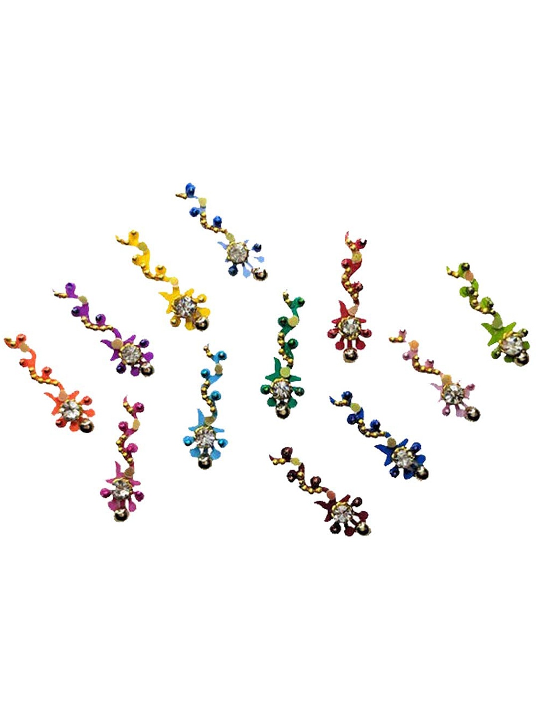 

Comet Busters 12 Pcs Multicolor Bindi, Multi