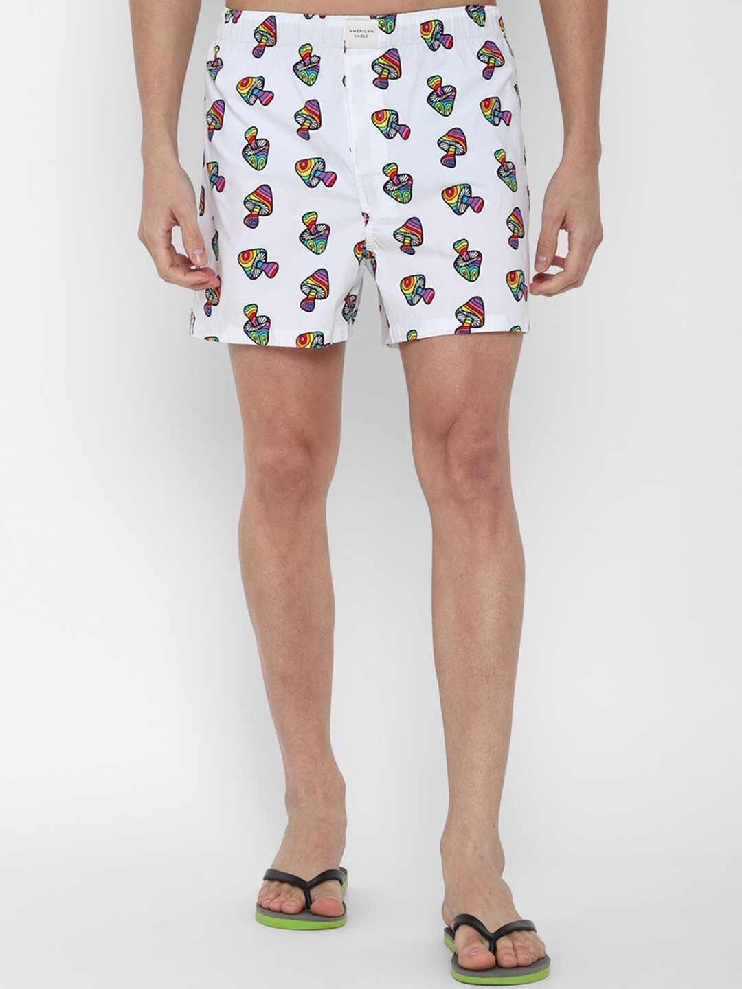 

AMERICAN EAGLE OUTFITTERS Men White Printed Boxers