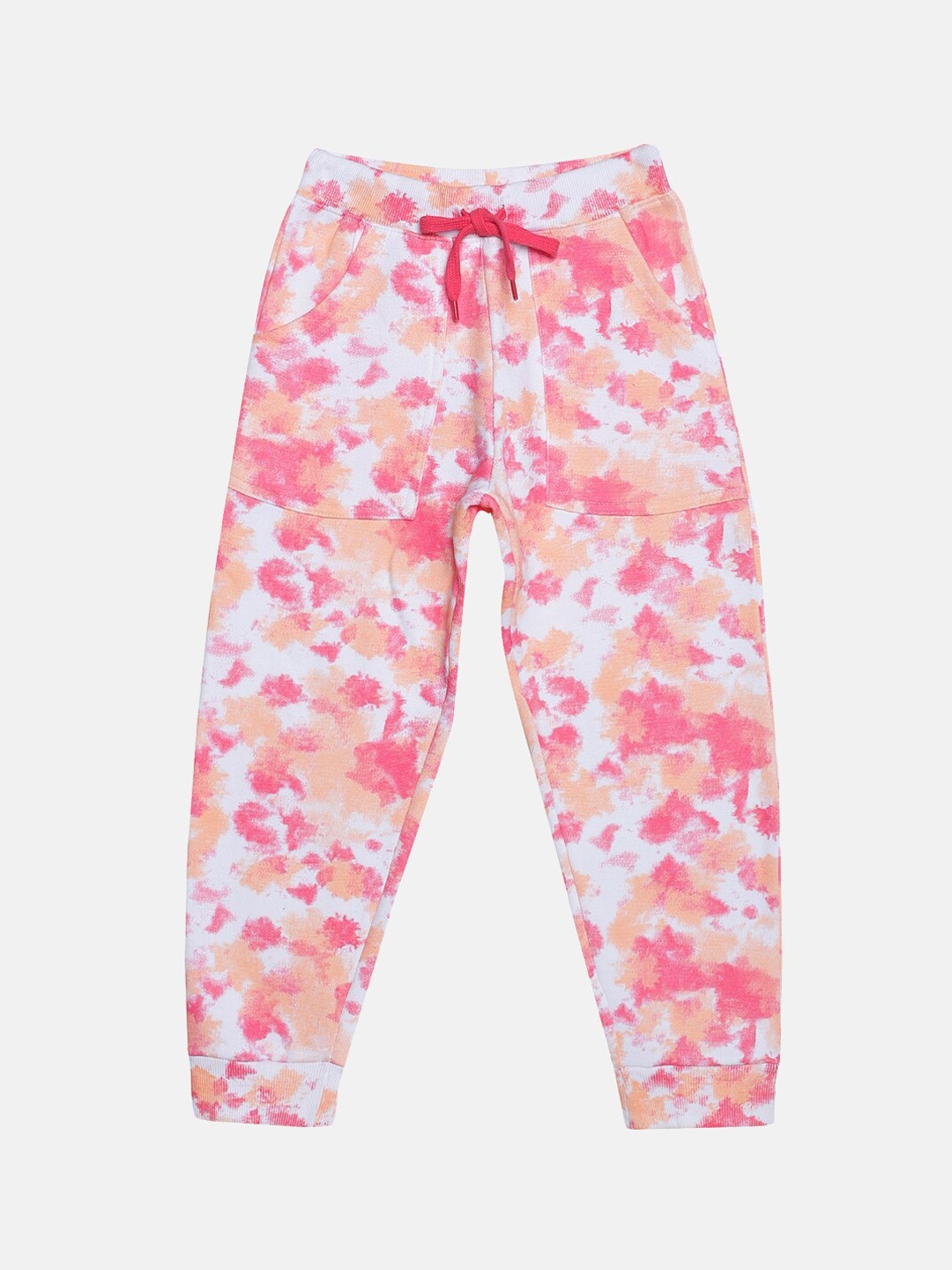 

KiddoPanti Kids Peach Tie & Dye Joggers