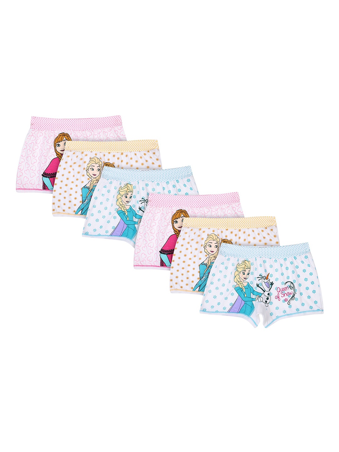 

Bodycare Kids Pack Of 6 Assorted Frozen Cotton Basic Briefs